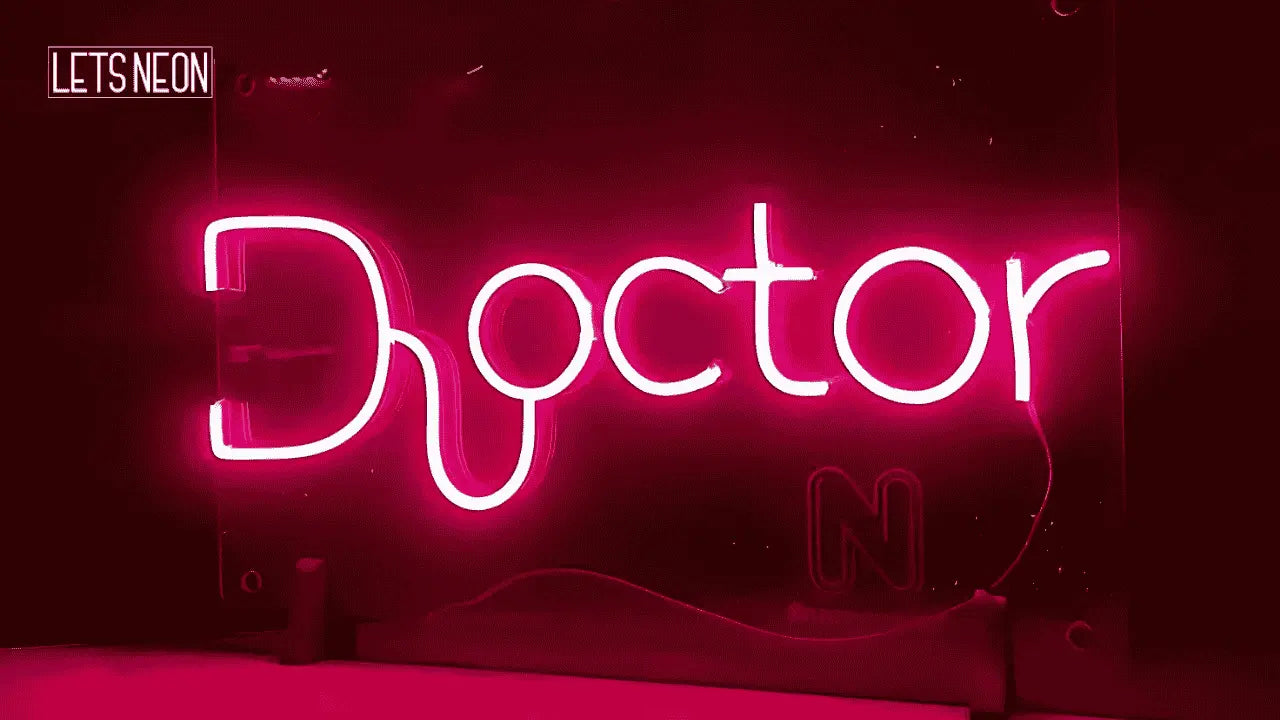 featur image for the blog post "The Science Behind Neon Signs: How Do Neon Signs Work?" written DOCTOR