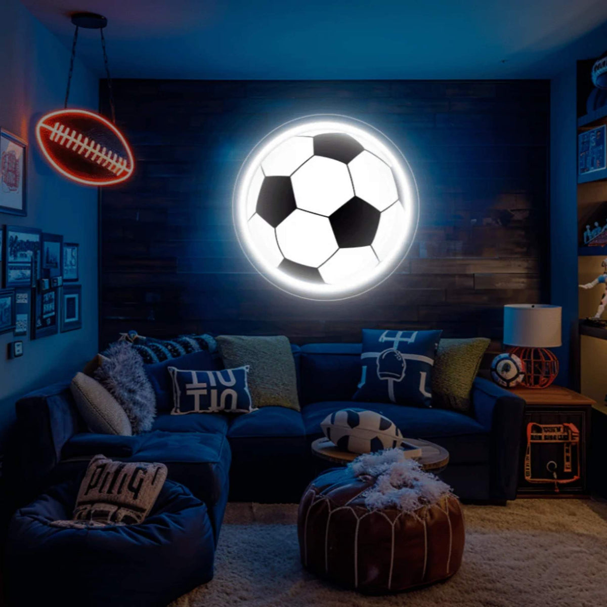 Football UV Neon Sign Lets Neon