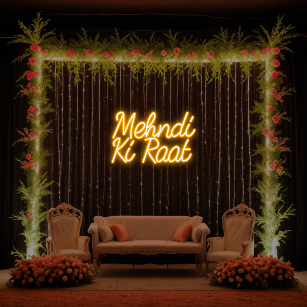 Mehndi Ki Raat Neon Sign
