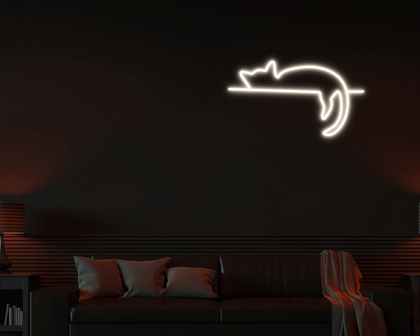 Cat Lying Neon Sign