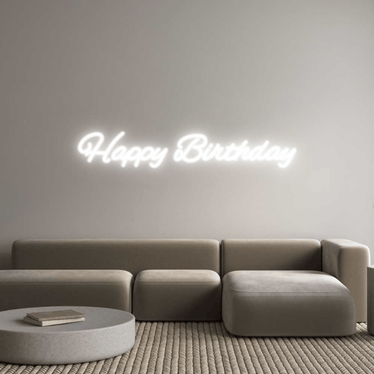 Custom Neon: Happy Birthday