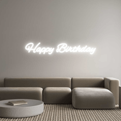 Custom Neon: Happy Birthday