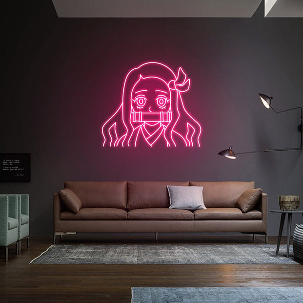 Anime Girl Neon sign