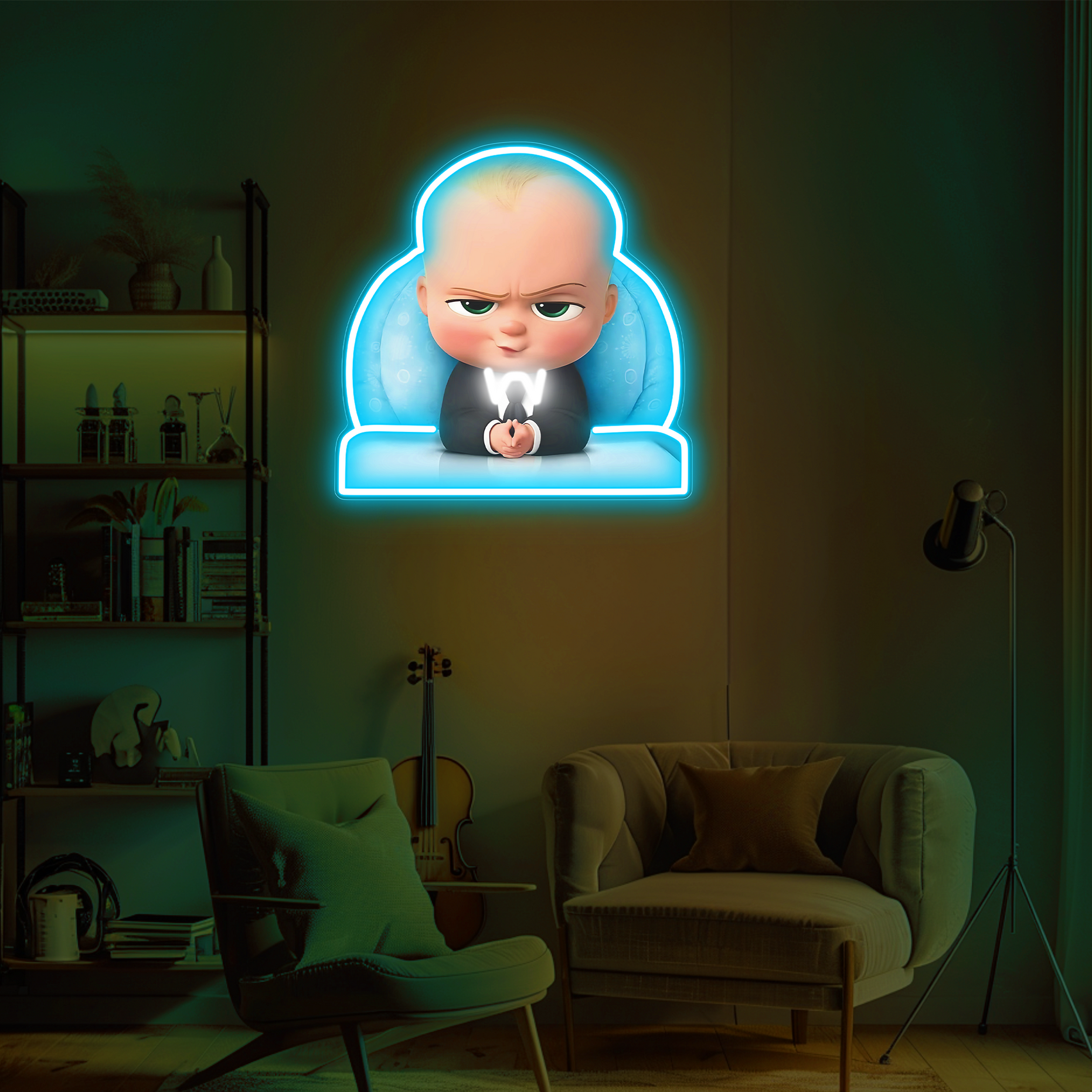 Boss Baby UV Neon Sign