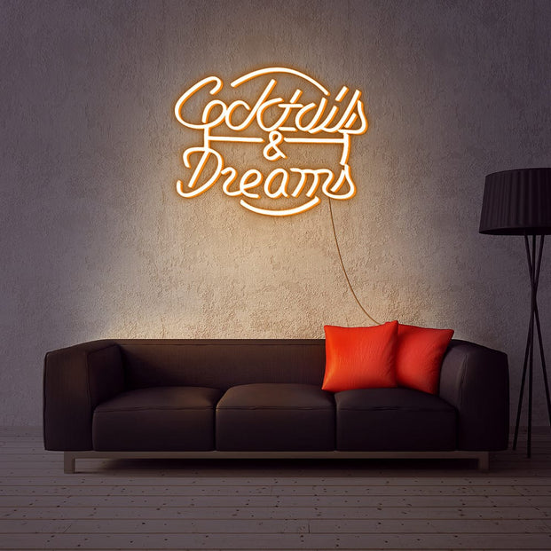 Coctails & Dreams Neon Sign