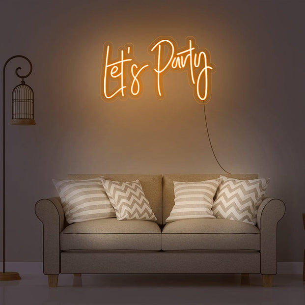 Let_s Party Neon Sign