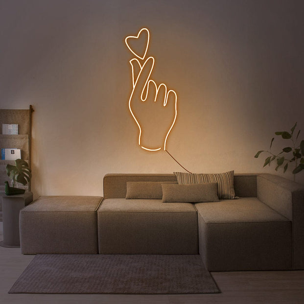 Love finger Neon Sign