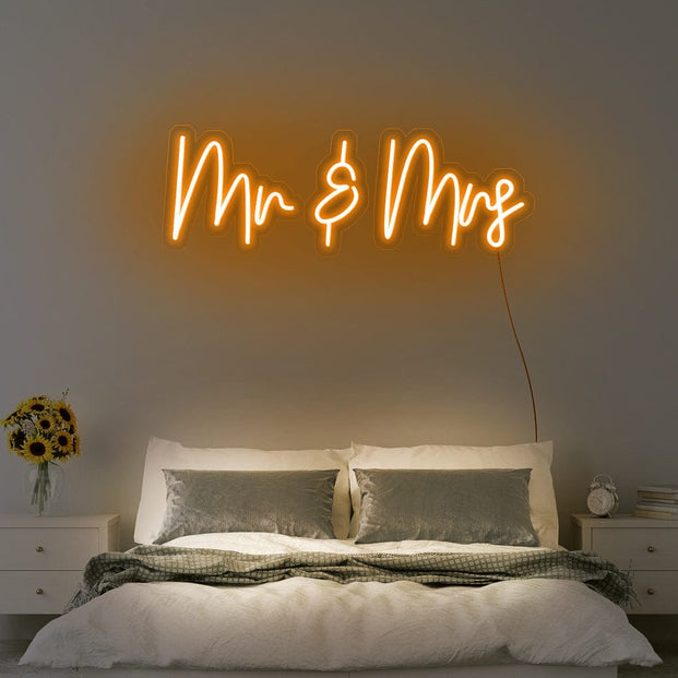 Mr & Mrs Neon Sign