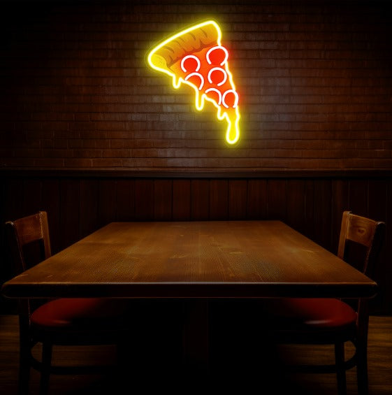 Pizza Slice UV Neon Sign