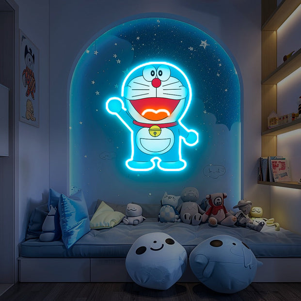 Doraemon UV Neon Sign