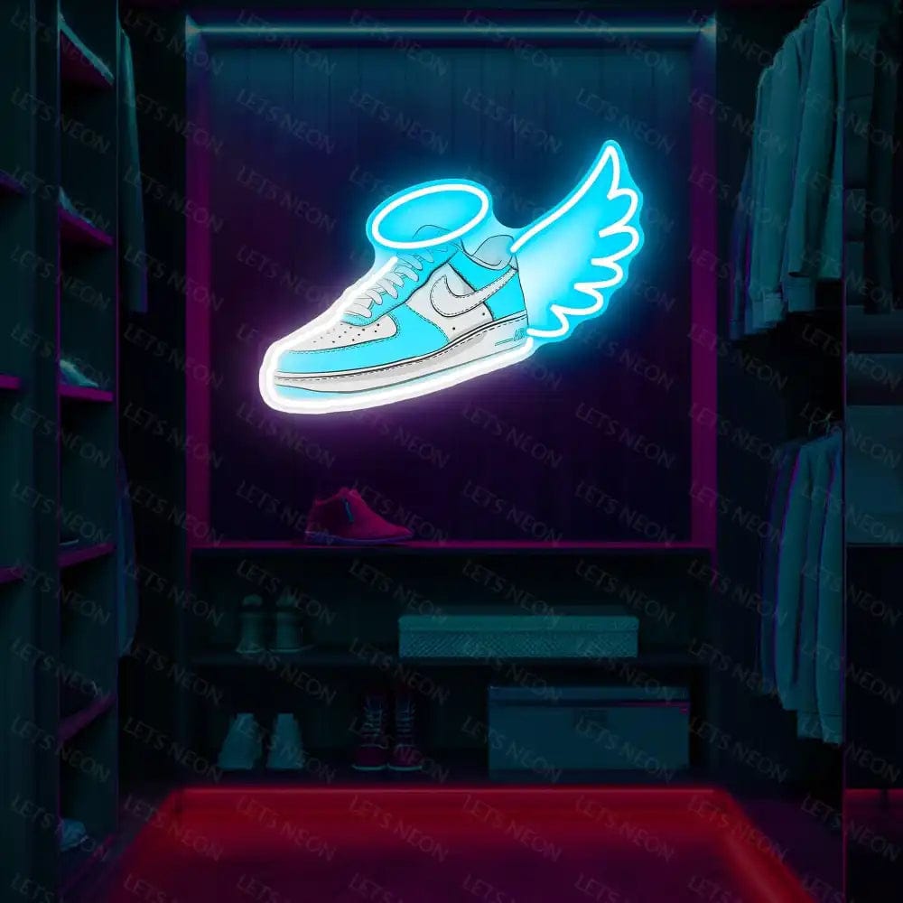 Angel Wing Shoe UV Neon Sign Lets Neon