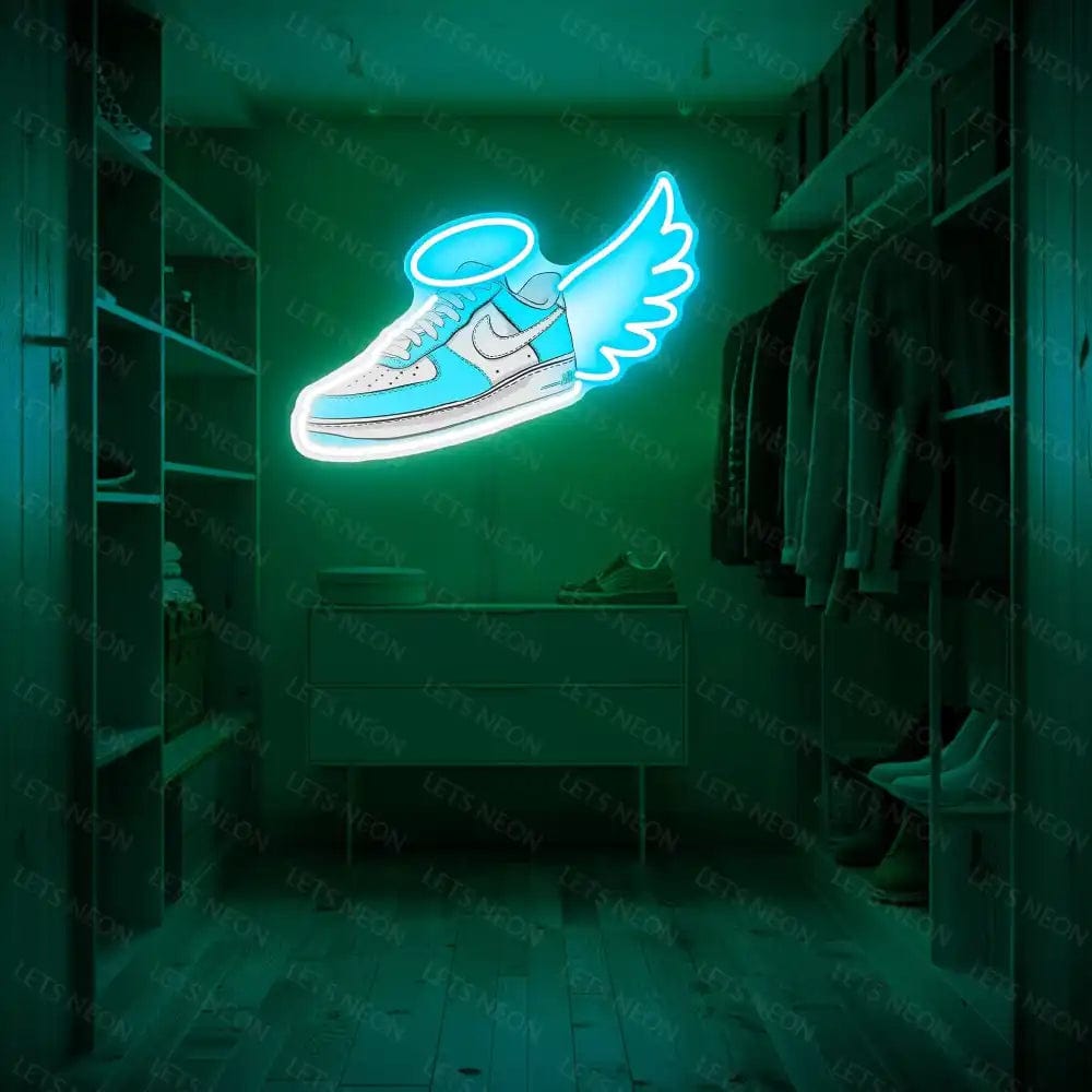 Angel Wing Shoe UV Neon Sign Lets Neon