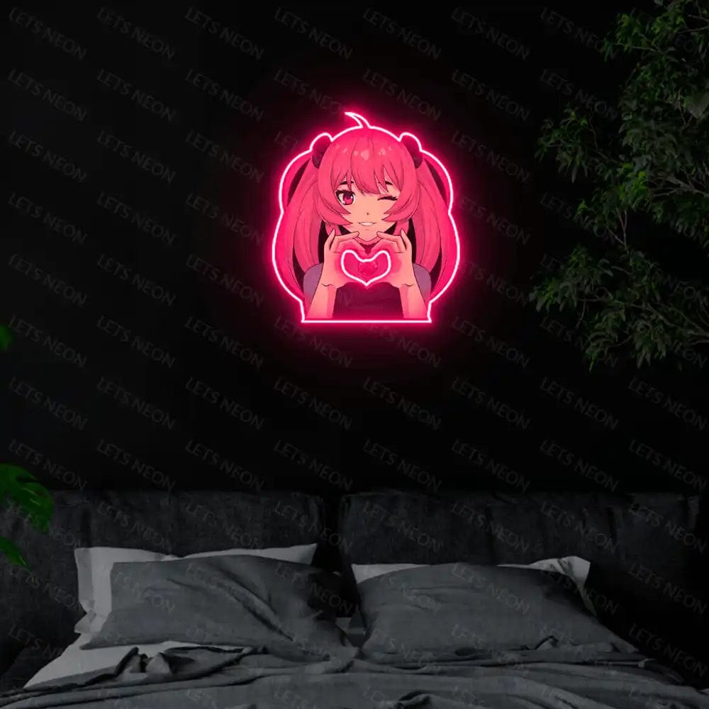 Anime Girl UV Neon Sign Lets Neon