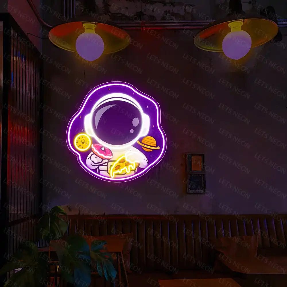 Astronaut In UV Donut neon Sign Lets Neon