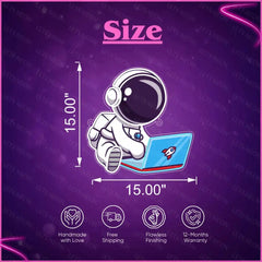 Astronaut Laptop UV Neon Sign Lets Neon