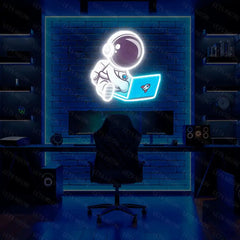 Astronaut Laptop UV Neon Sign Lets Neon