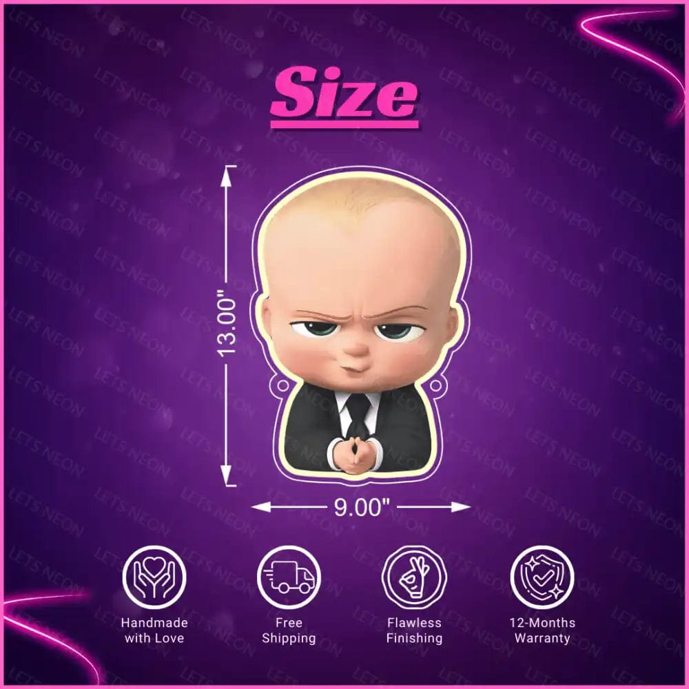 Boss Baby UV Neon Sign Lets Neon