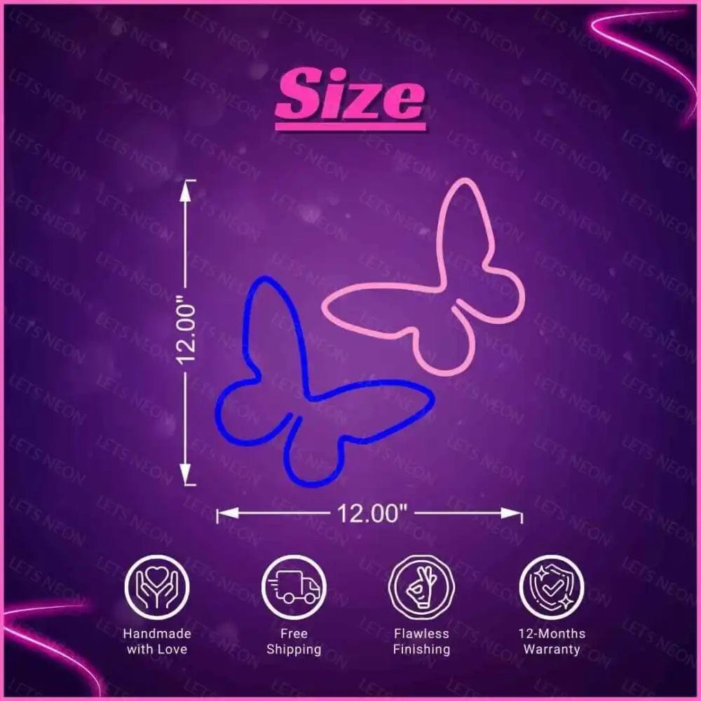 Butterfly Neon Sign - Transform Your Space with Elegant Flutter! Lets Neon