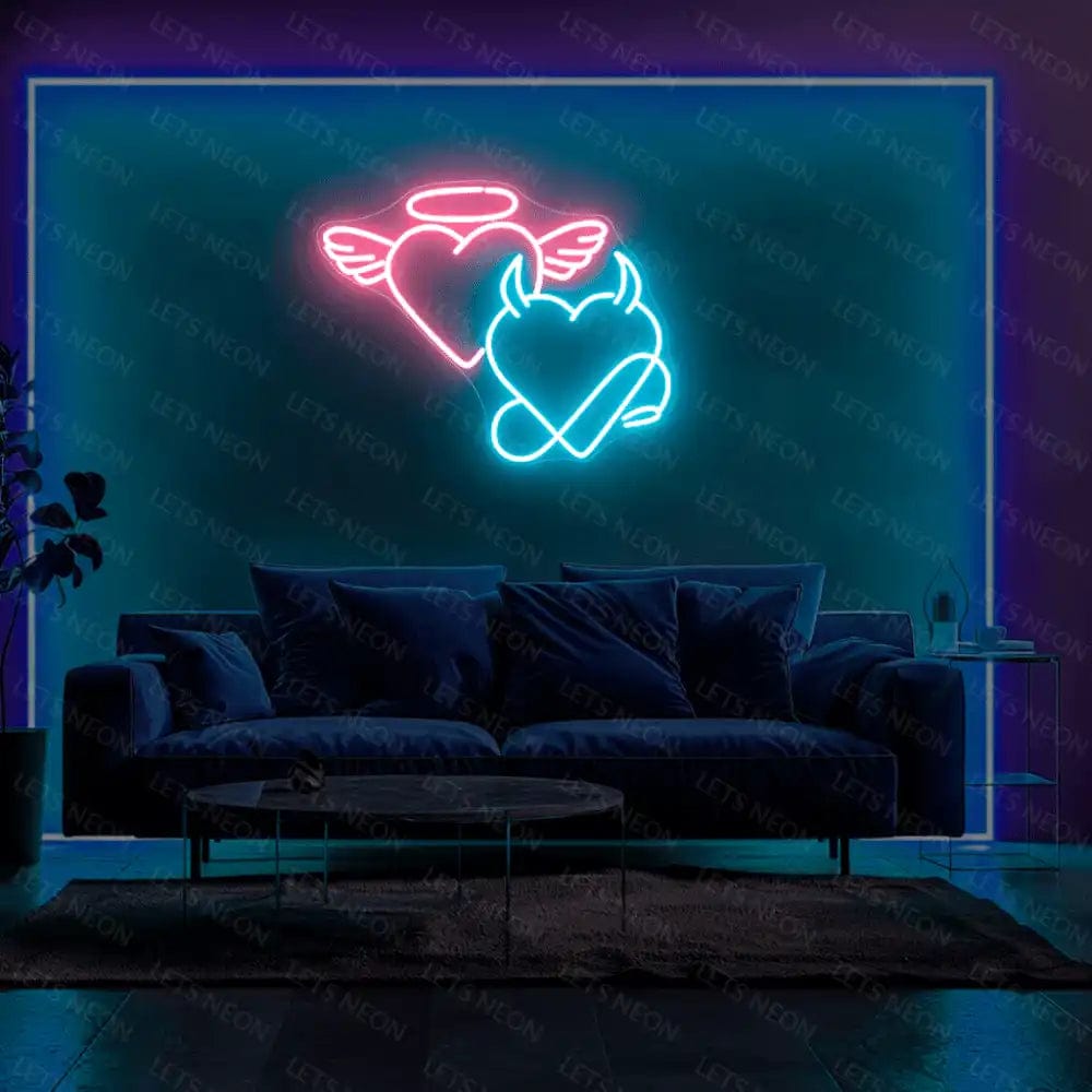 Devil Angel Heart Neon Sign Lets Neon