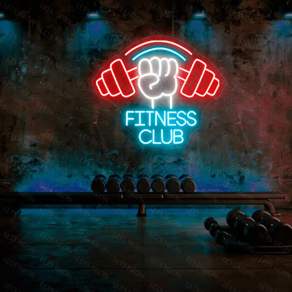 Fitness Club Neon Sign Lets Neon