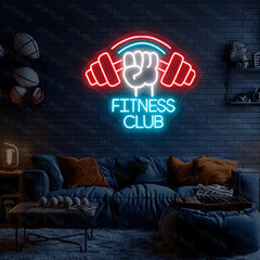 Fitness Club Neon Sign Lets Neon