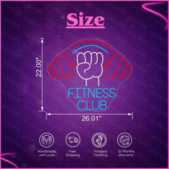 Fitness Club Neon Sign Lets Neon