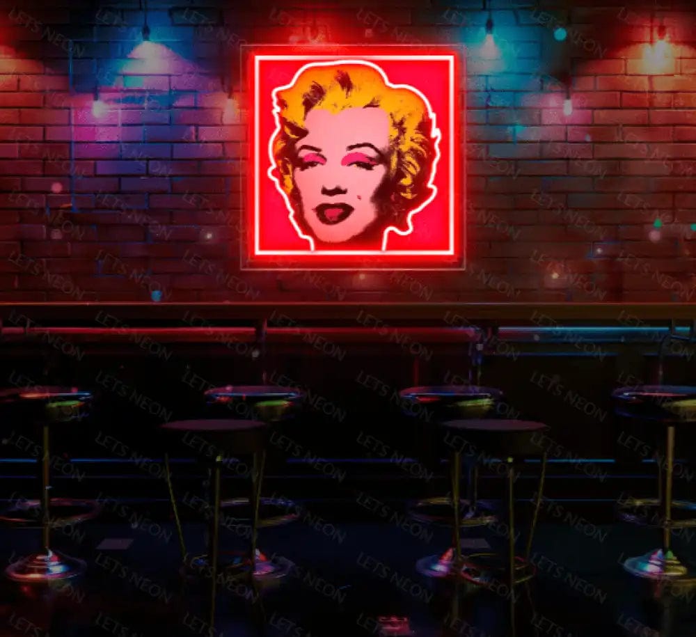 Marilyn Monroe UV Print Neon Sign Lets Neon