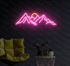 Mountain Sun Neon sign Lets Neon