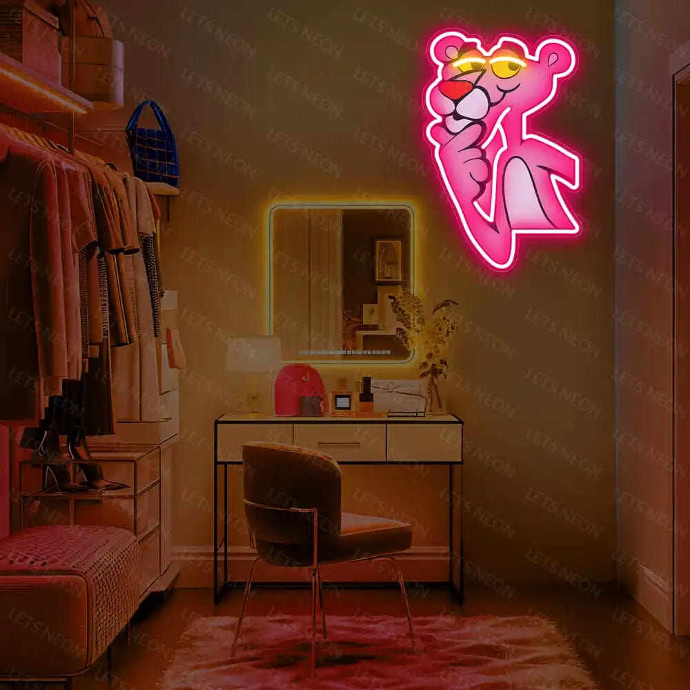 Pink Panther UV Neon Sign Lets Neon