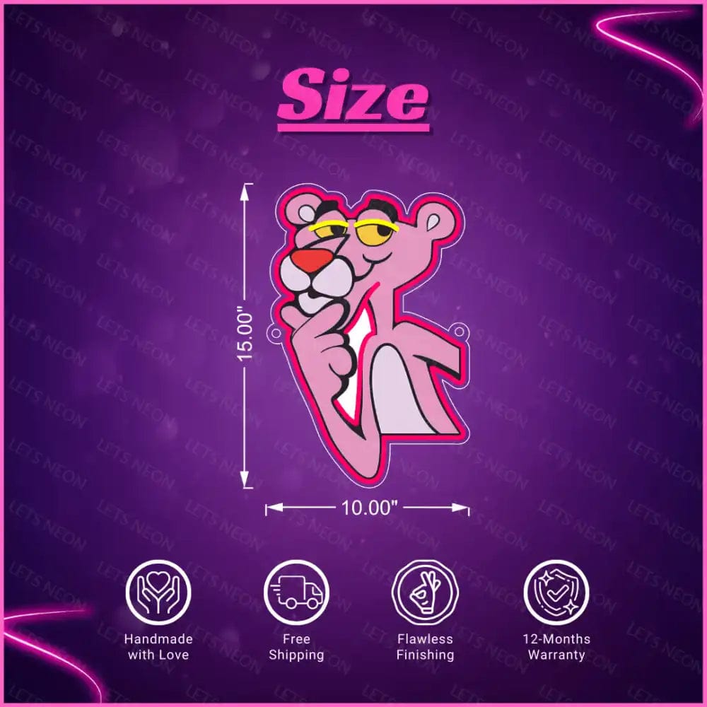 Pink Panther UV Neon Sign Lets Neon