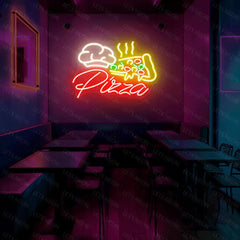 Pizza Slice Neon Sign Lets Neon