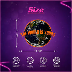 The World is Yours UV Neon Sign Lets Neon