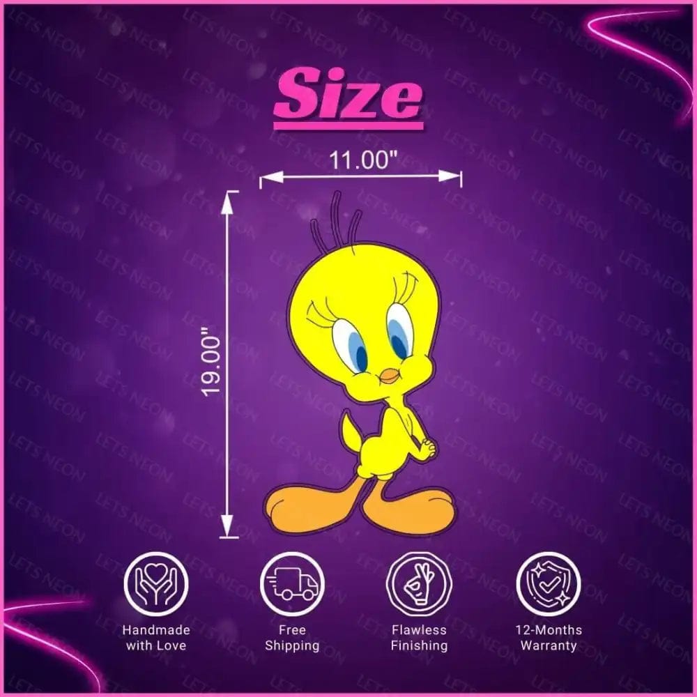 Tweety UV Neon Sign Lets Neon