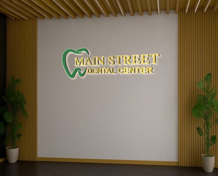 custom 3d metal backlit sign ( Misha)