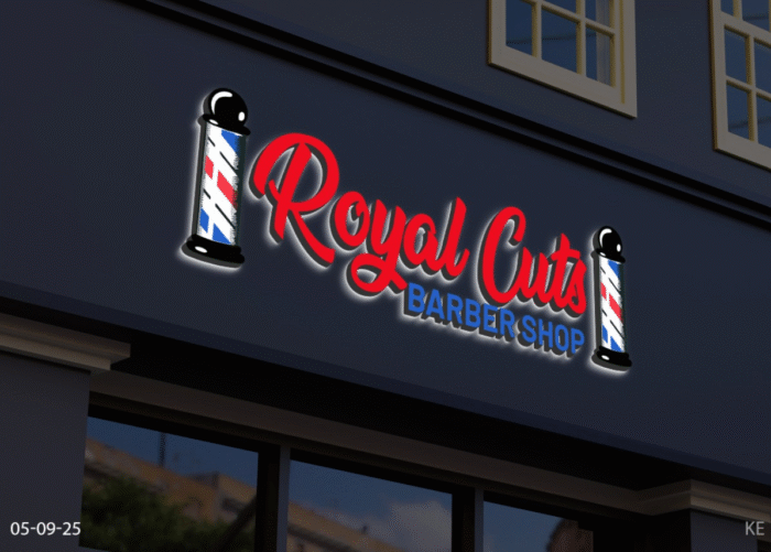 Custom 3d metal backlit sign