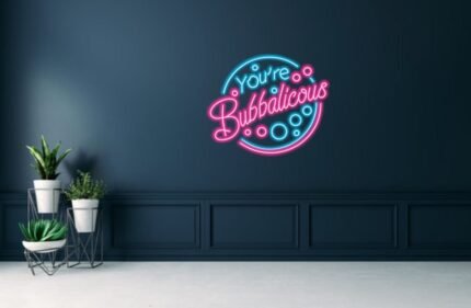 Neon sign for Bubbalicious