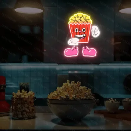 Popcorn UV Neon Sign