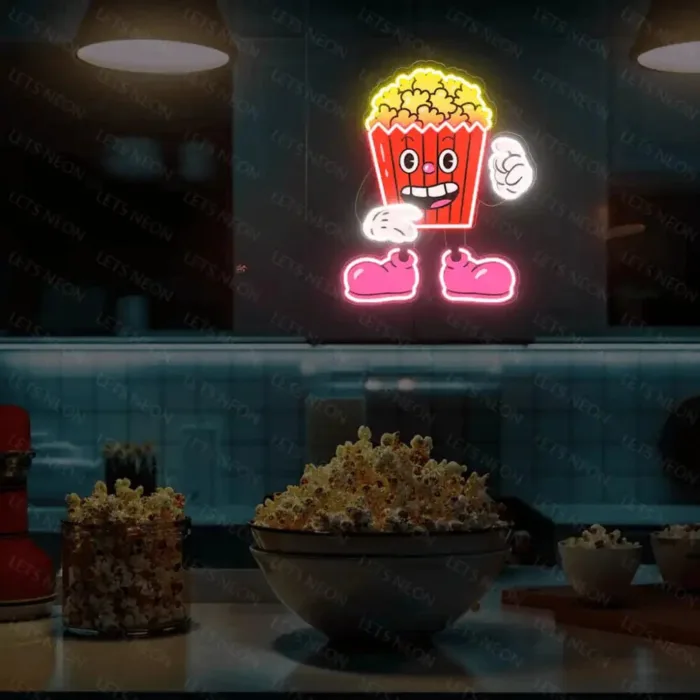 Popcorn UV Neon Sign