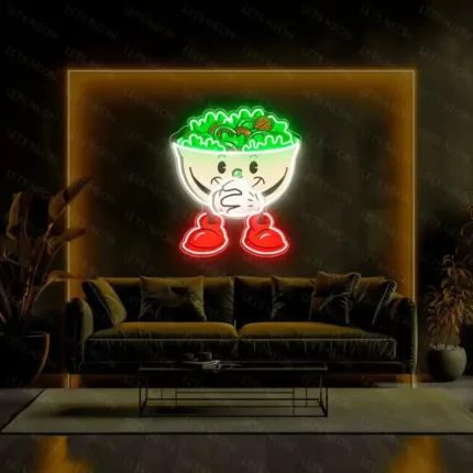 Salad Bowl UV Neon Sign