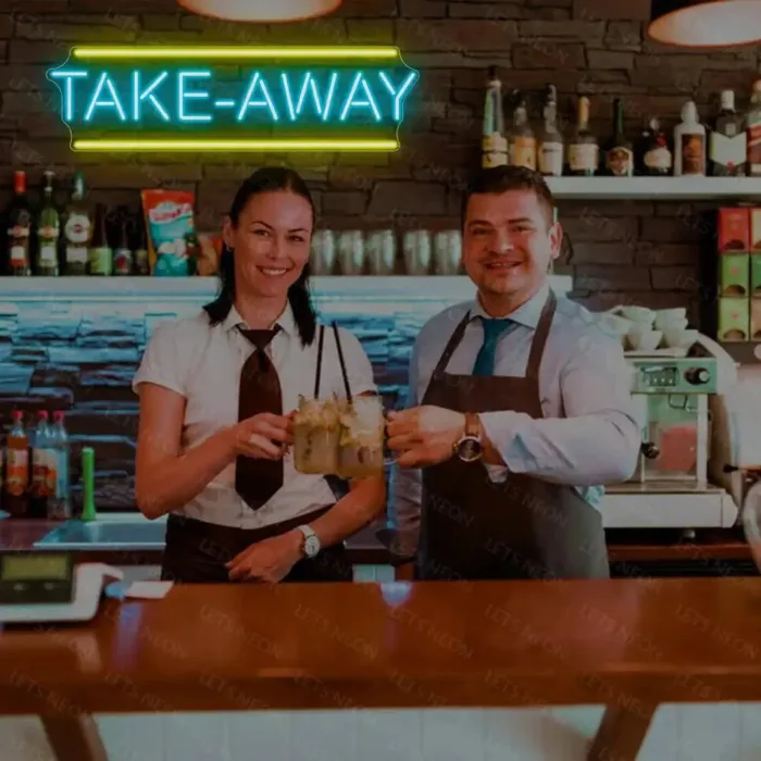 Take Away Neon sign