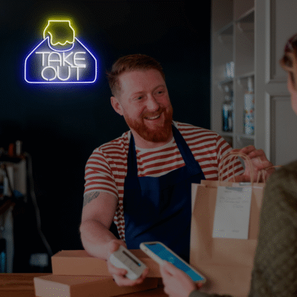 Take Out Neon Sign