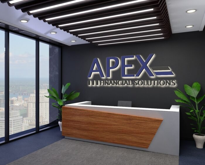 Apex 3D Metal Backlit Sign