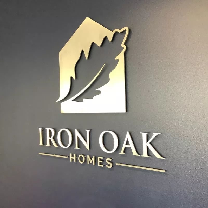 copper metal sign