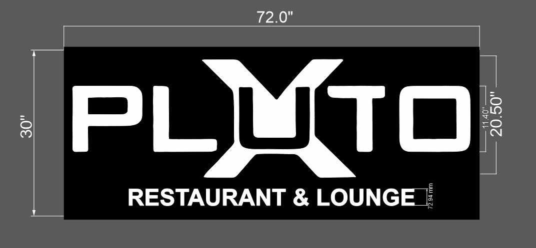 Custom 3d metal backlit with backboard (50% payment) Morrison