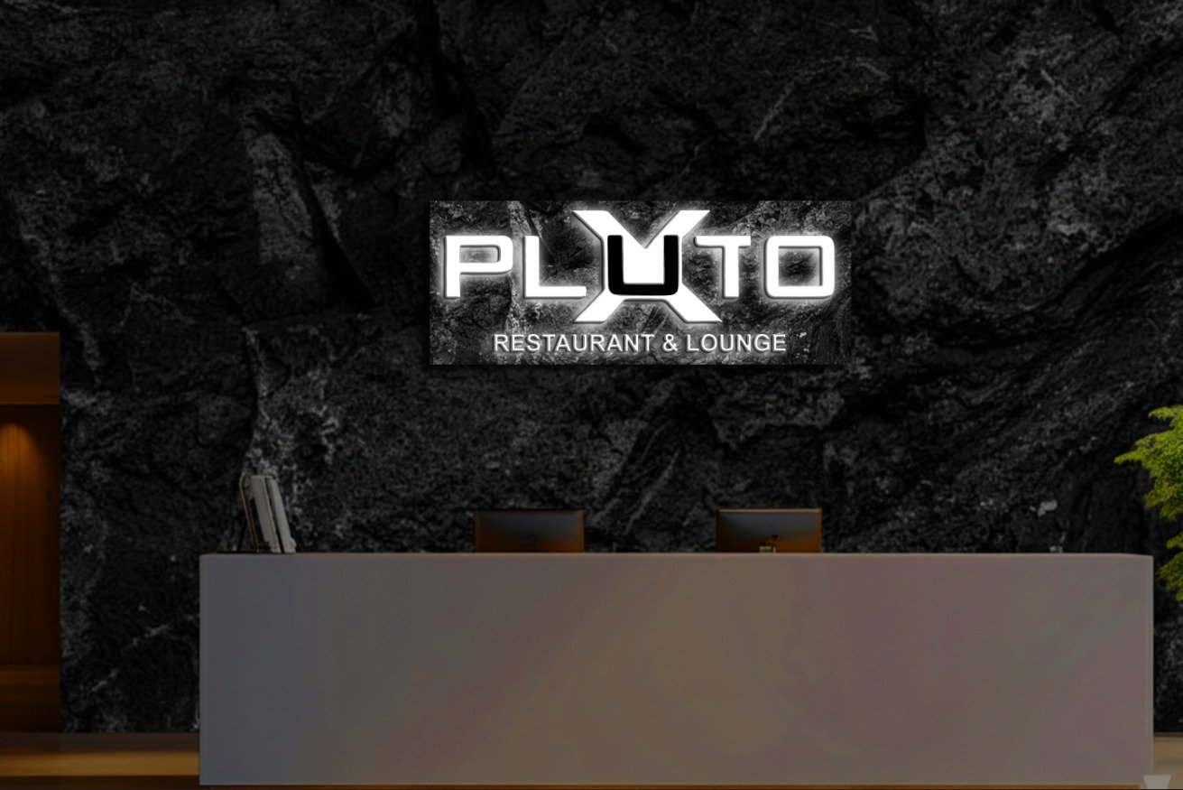 Custom 3d metal backlit with backboard (50% payment) Morrison - Image 2