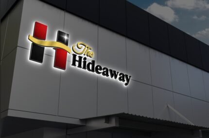 Custom 3D Metal Backlit Sign (Darrin Ball)30% payment